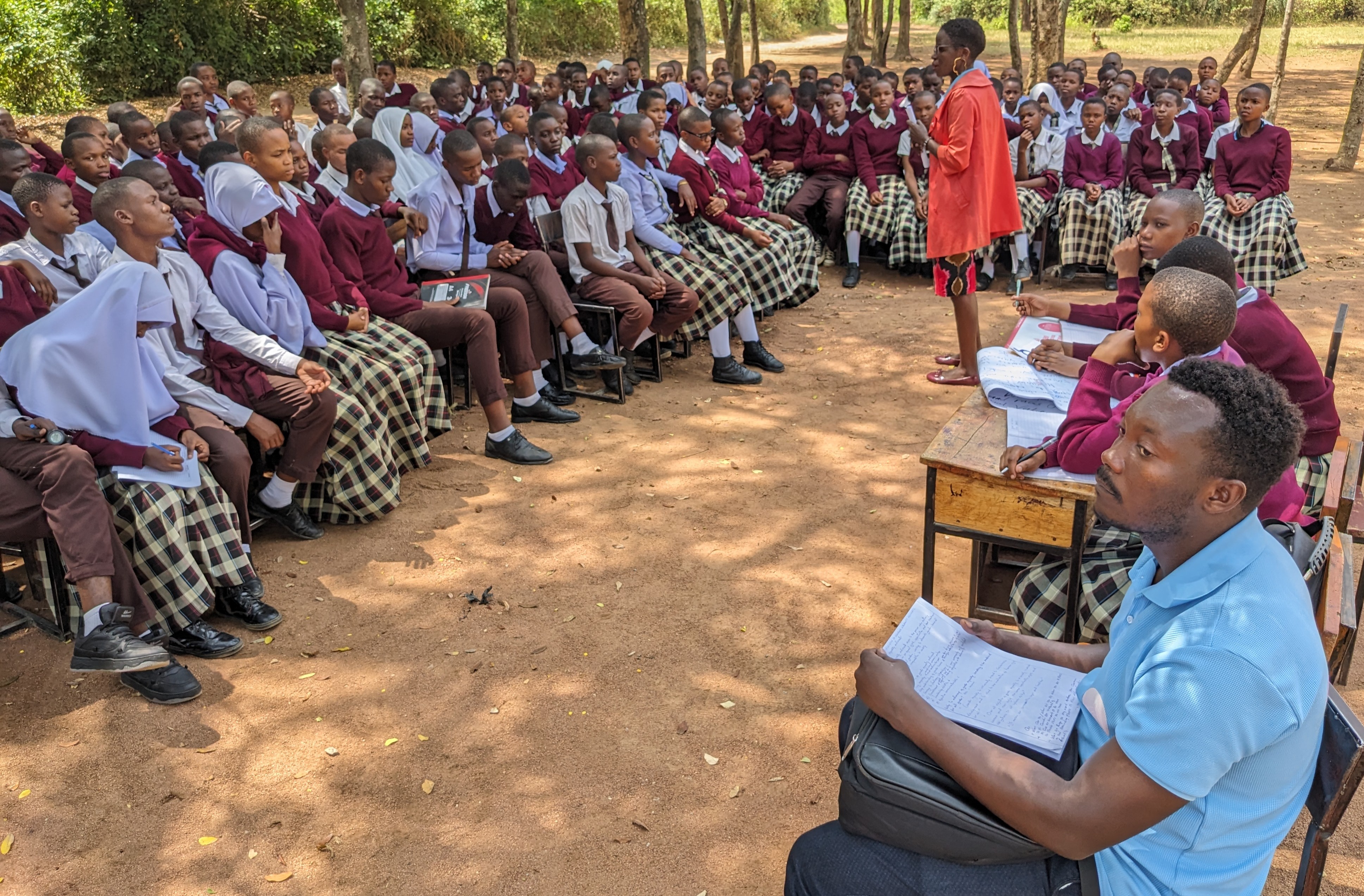 HRDF PROJECT PEER ADVOCATES MEETING AT LUMVE SECONDARY SCHOOL